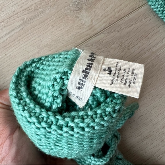 Misha and Puff Celadon Baby Popcorn Romper and Booties Bundle - Picture 5 of 7